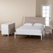 Baxton Studio Louetta Carved Contrasting 3-Piece Bedroom Set - SW8591-White-3PC King Bedroom Set