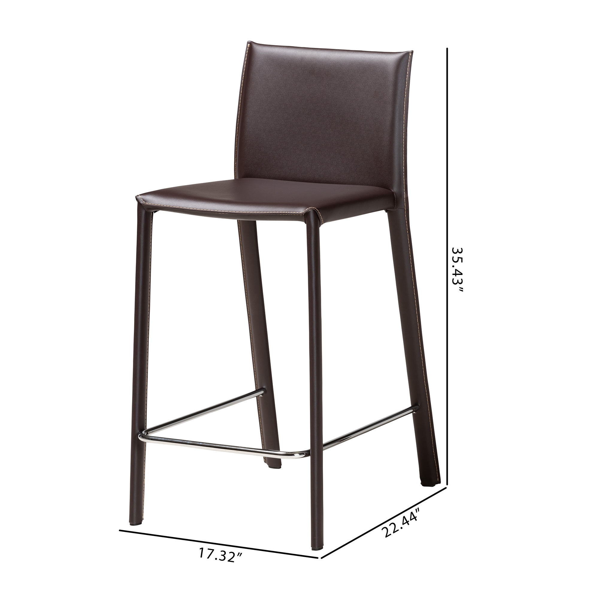 Brown Leather Counter Stool Wholesale Interiors