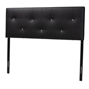 Baxton Studio Kirchem Upholstered Black Full Sized Headboard Baxton Studio Kirchem Upholstered Black Full Sized Headboard, wholesale furniture, restaurant furniture, hotel furniture, commercial furniture