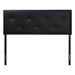 Baxton Studio Kirchem Upholstered Black Full Sized Headboard - BBT6432-Black-HB-Full