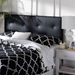 Baxton Studio Kirchem Upholstered Black Full Sized Headboard - BBT6432-Black-HB-Full