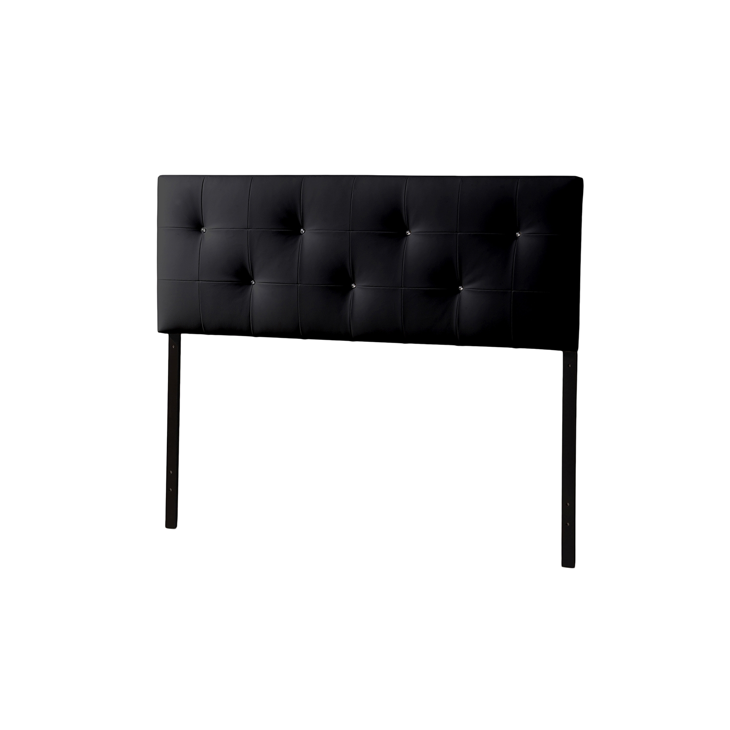 Baxton Studio Kirchem Upholstered Black Queenl Sized Headboard