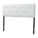 Baxton Studio Kirchem Upholstered White Full Sized Headboard - BBT6432-White-HB-Full