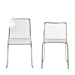 Baxton Studio Lino Transparent Clear Acrylic Dining Chair (Set of 2) - CC-53-Clear