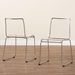 Baxton Studio Lino Transparent Clear Acrylic Dining Chair (Set of 2) - CC-53-Clear