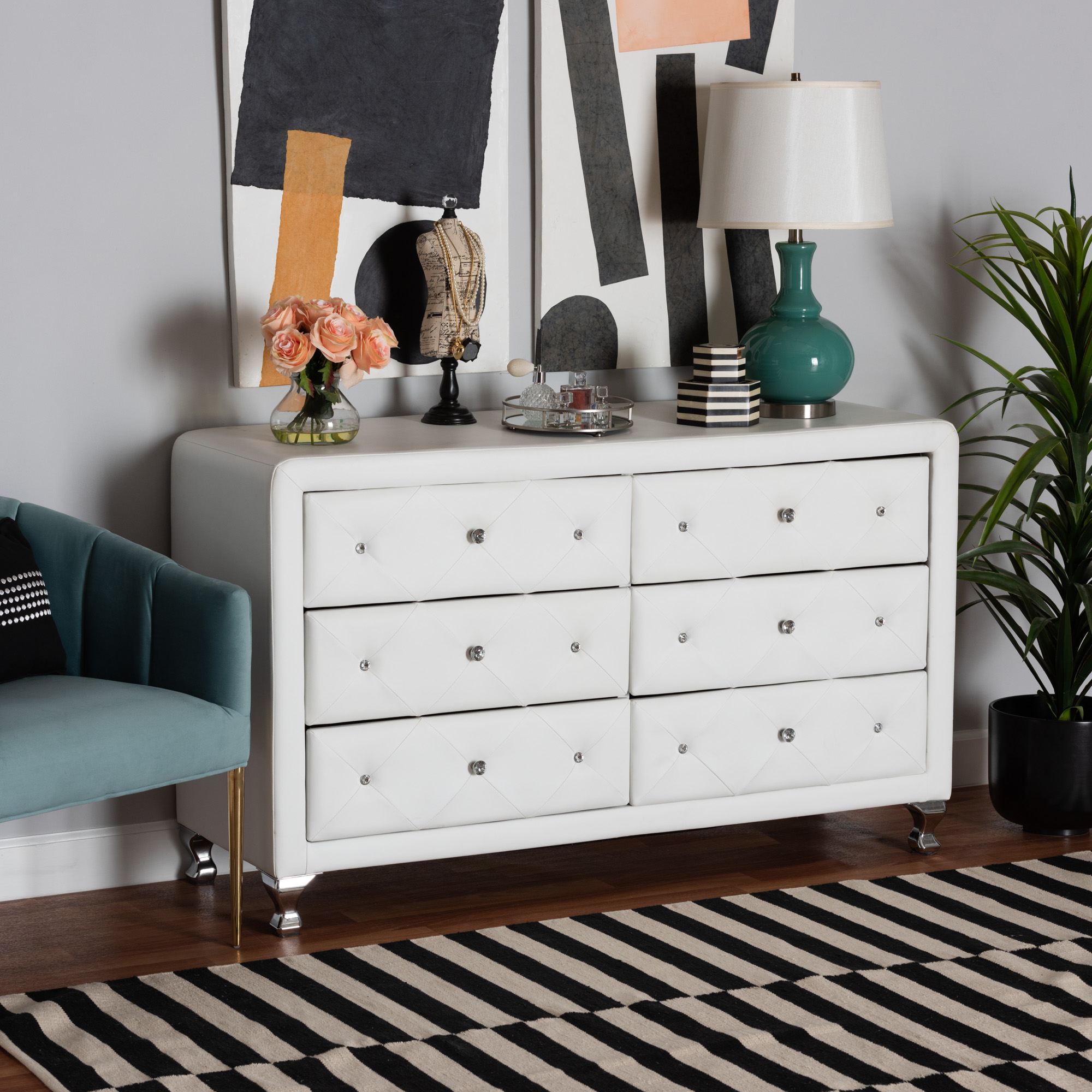 Upholstered dresser deals