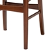 Baxton Studio Netherlands Mid-century Modern Scandinavian Style Dark Walnut Bent Wood Dining Side Chair - RT365-CHR