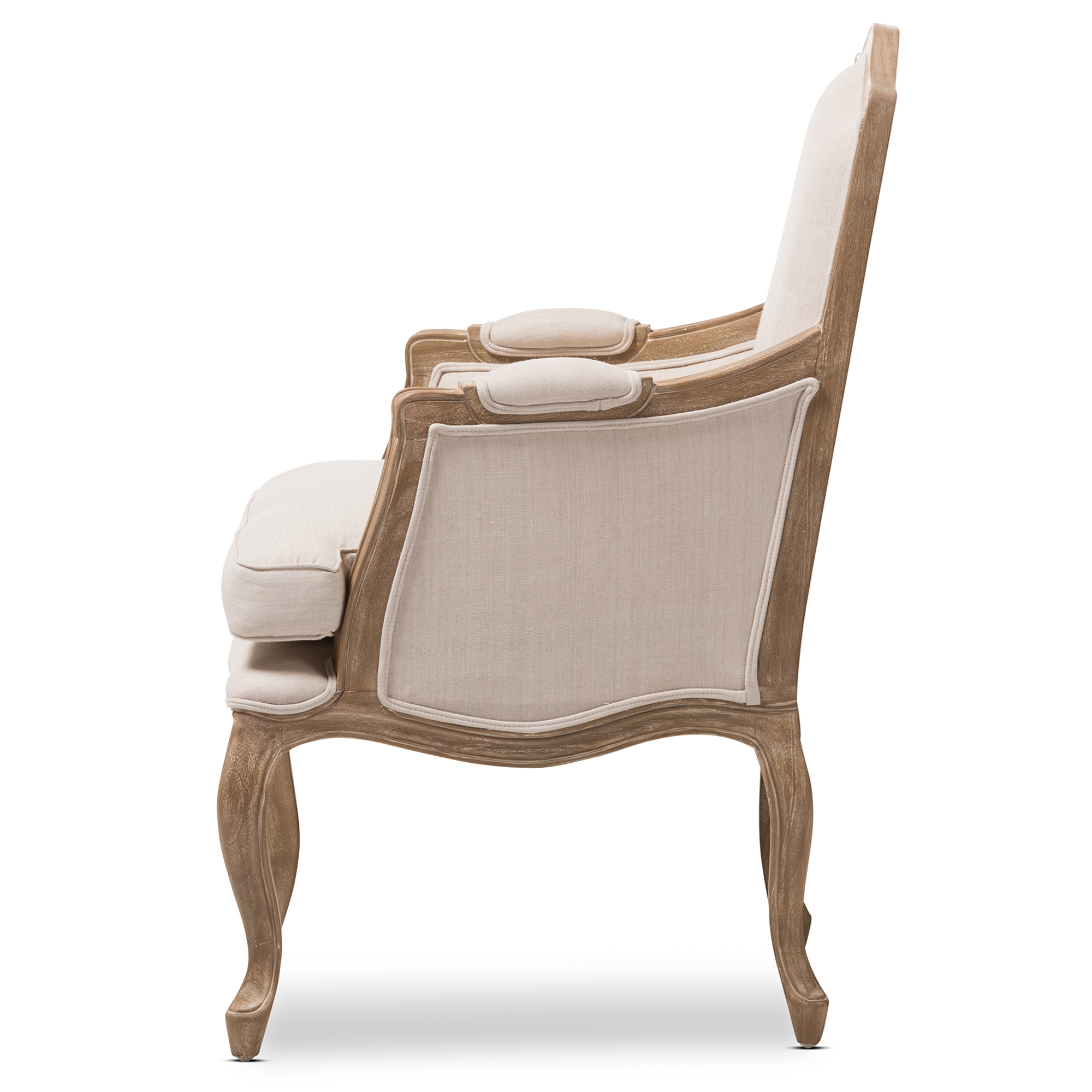 Baxton StudioNivernais Wood Traditional French Accent Chair