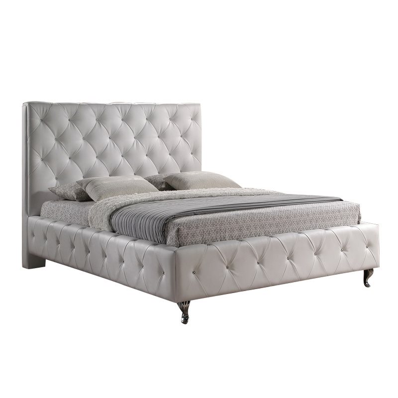 Headboard with deals crystal buttons