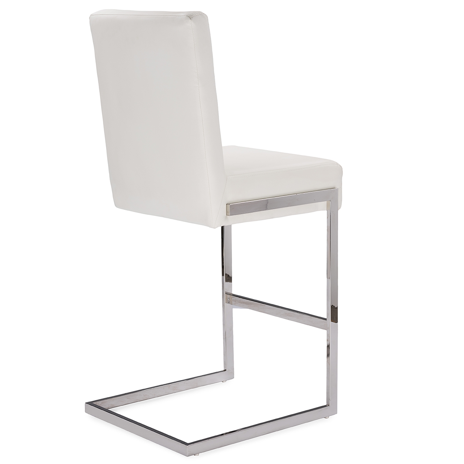 Baxton Studio Toulan Modern and Contemporary White Faux Leather