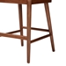 bali & pari Denver Modern Bohemian Walnut Brown Finished Acacia Wood and Seagrass Counter Stool - Denver-Wood/Banana Leaf-CS