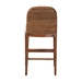 bali & pari Nadim Modern Bohemian Seagrass and Acacia Wood Counter Stool - New York-Wood/Banana-CS