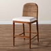 bali & pari Nadim Modern Bohemian Seagrass and Acacia Wood Counter Stool - New York-Wood/Banana-CS