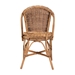 bali & pari Neola Modern Bohemian Natural Rattan Dining Chair - 12737-Rattan-DC