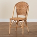 bali & pari Neola Modern Bohemian Natural Rattan Dining Chair - 12737-Rattan-DC