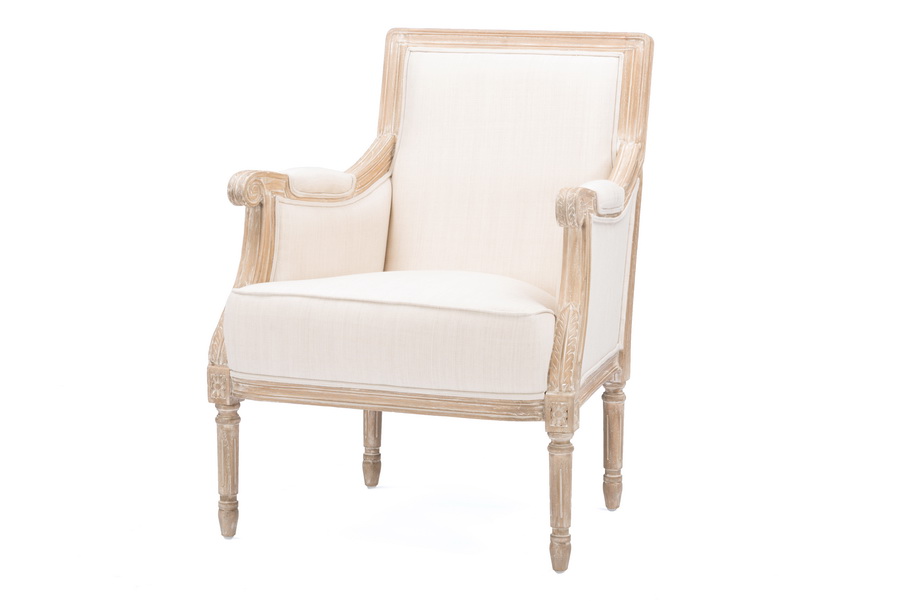 Light beige on sale accent chair