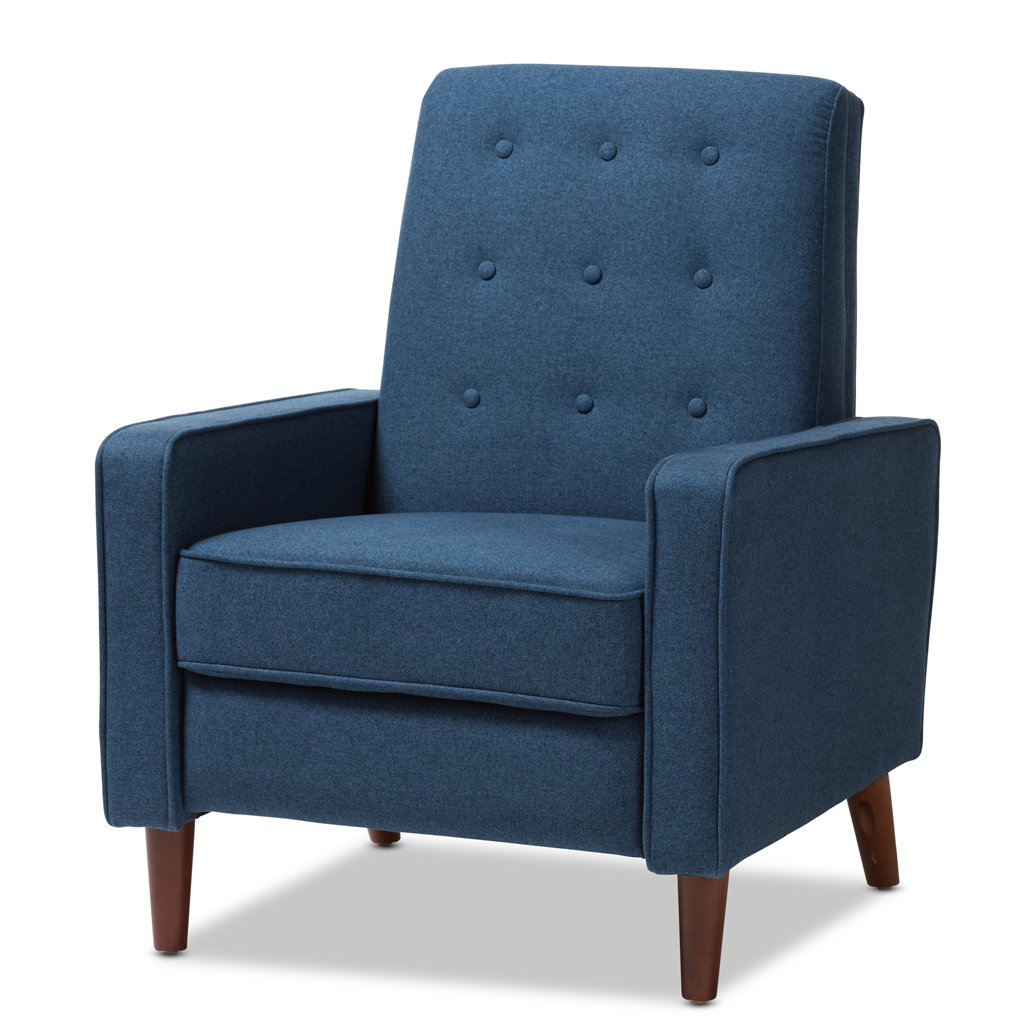 modern blue recliner