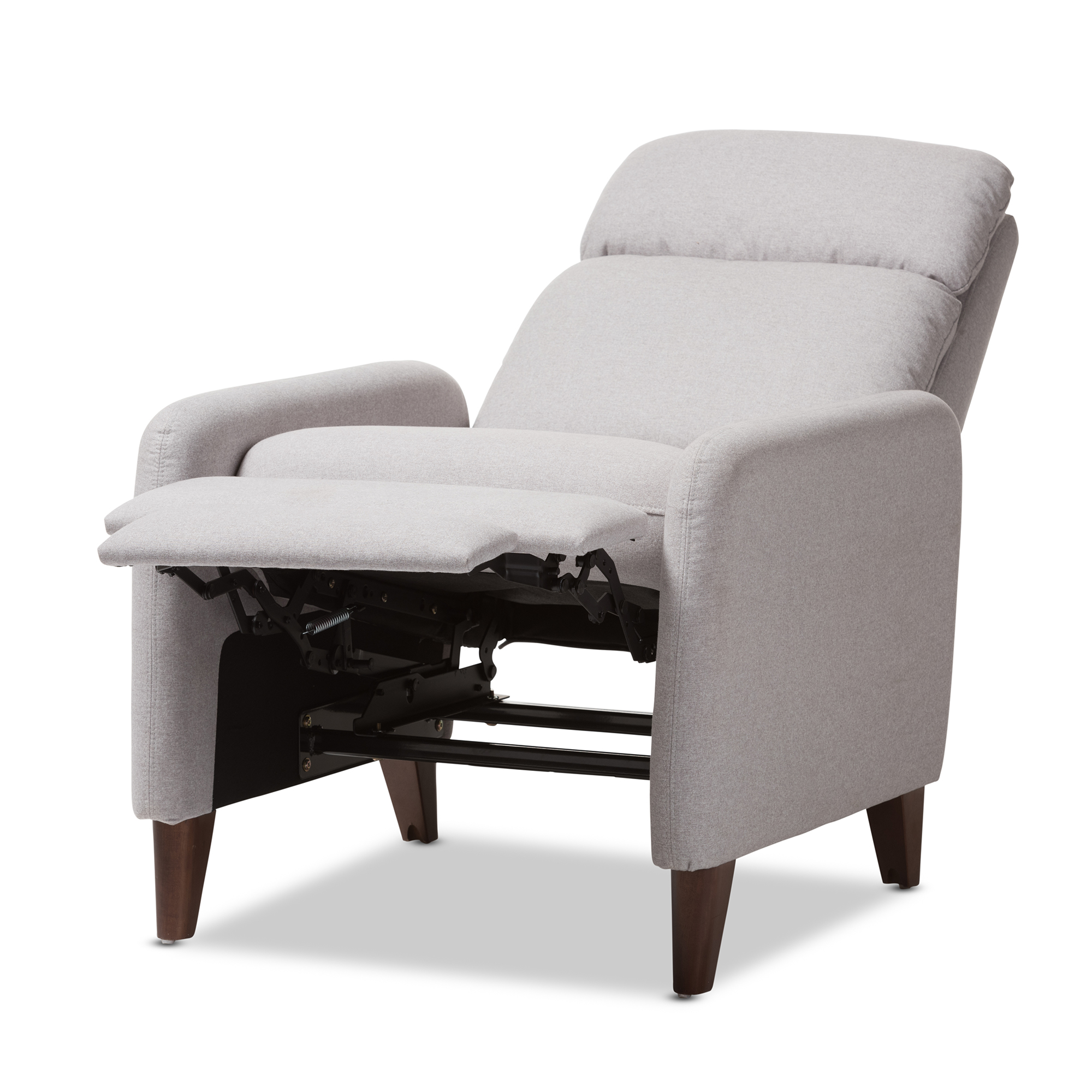 Casanova Reclining Mid-century Modern Fabric Upholstered ...