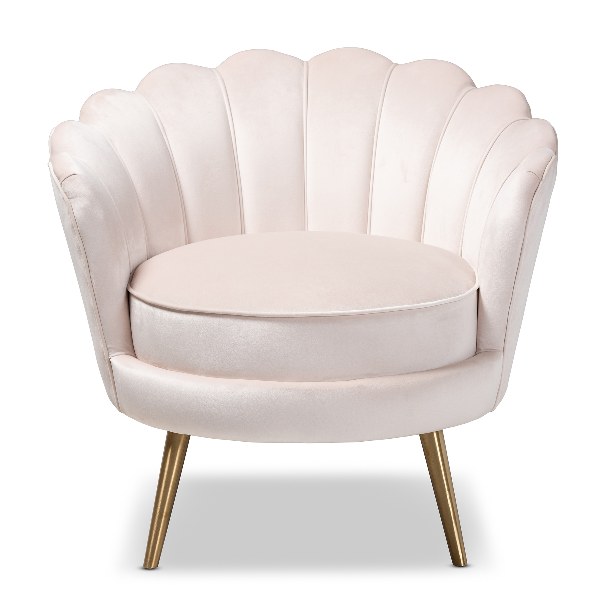 beige shell chair