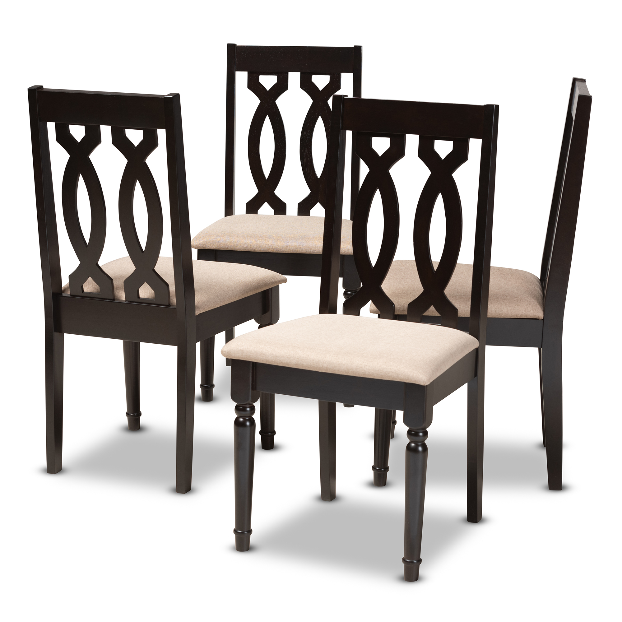 espresso dining chairs set of 4