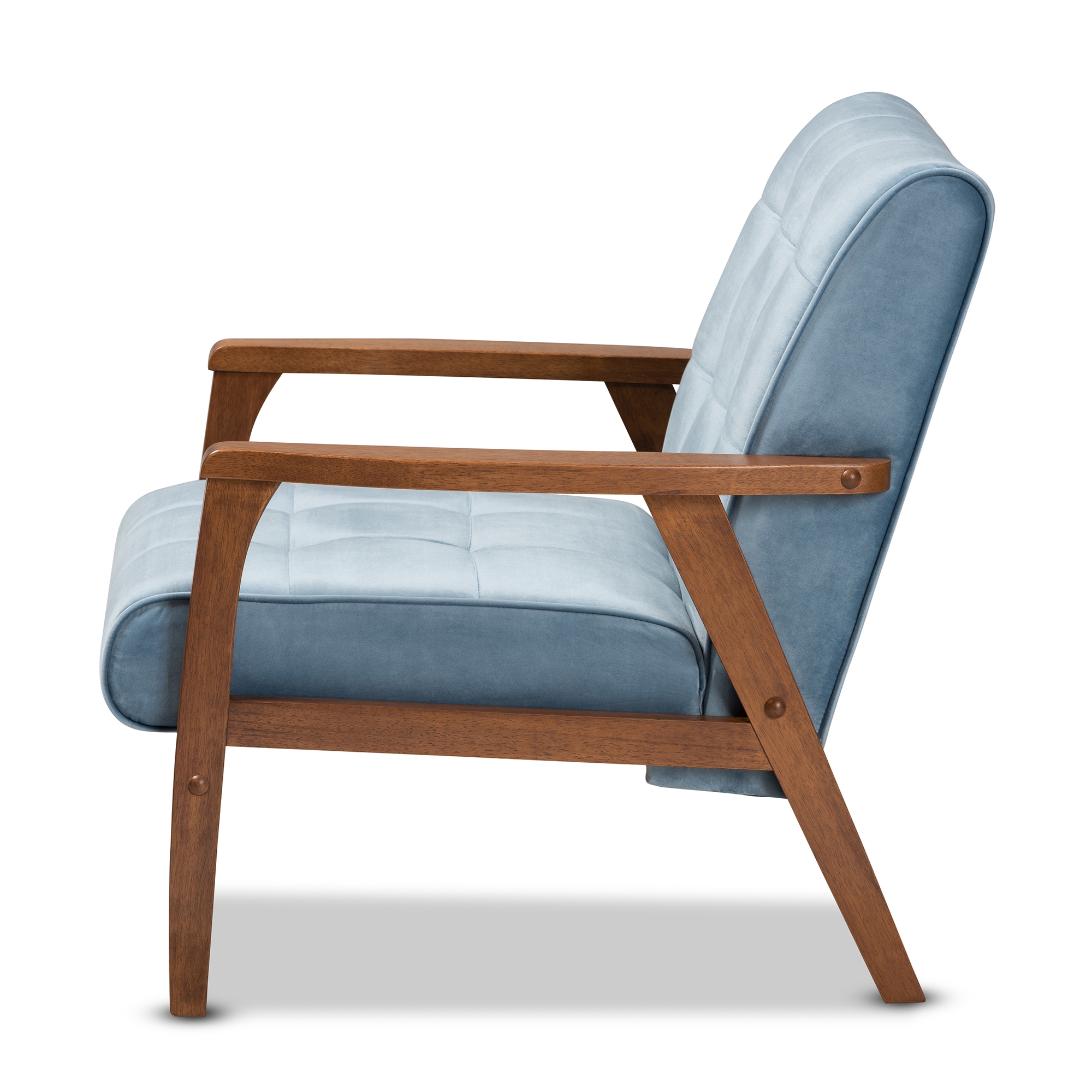 light blue mid century modern chair