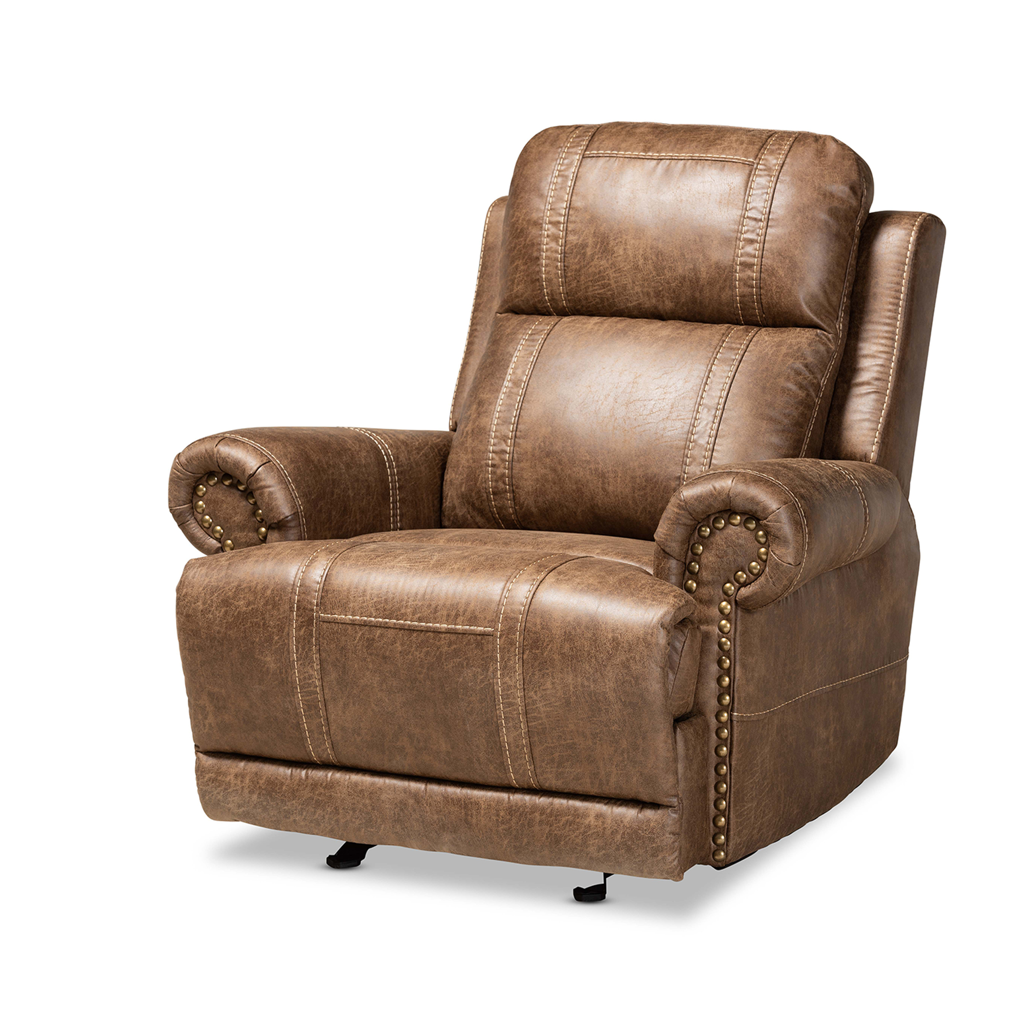 tan brown recliner