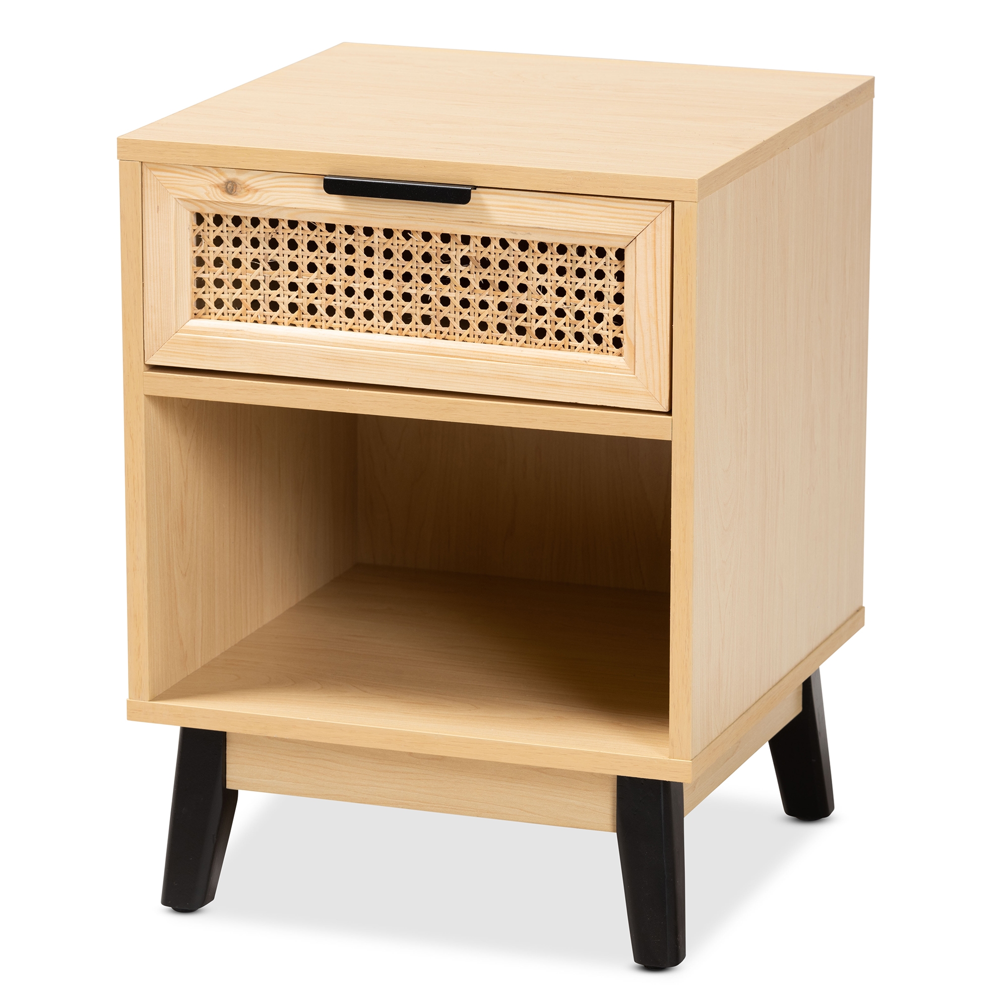 baxton studio mid century nightstand