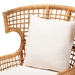 bali & pari Regina Bohemian Light Honey Rattan Arm Chair - REGINA-Light Honey Rattan/Wicker Weave-CC