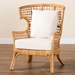 bali & pari Regina Bohemian Light Honey Rattan Arm Chair - REGINA-Light Honey Rattan/Wicker Weave-CC