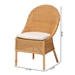 bali & pari Camelia Bohemian Light Honey Rattan Dining Chair - Camelia-Light Honey Rattan-DC