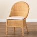 bali & pari Camelia Bohemian Light Honey Rattan Dining Chair - Camelia-Light Honey Rattan-DC