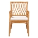 bali & pari Maisa Bohemian Light Honey Rattan Arm Chair - Maze-Light Honey Rattan-CC