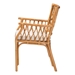 bali & pari Maisa Bohemian Light Honey Rattan Arm Chair - Maze-Light Honey Rattan-CC