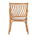 bali & pari Maisa Bohemian Light Honey Rattan Arm Chair - Maze-Light Honey Rattan-CC