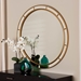 Baxton Studio Ulvi Antique Goldleaf Round Accent Mirror - RXW-10925-Mirror