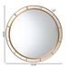 Baxton Studio Ulvi Antique Goldleaf Round Accent Mirror - RXW-10925-Mirror