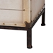 Baxton Studio Laura Vintage White Canvas 2-Drawer End Table Trunk - JY23B236-Laura-White Trunk-ET