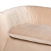 Baxton Studio Adanna Glam and Luxe Champagne Beige Velvet Fabric Sofa - TSF-7019-Beige Velvet-Sofa