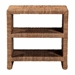 bali & pari Liza Bohemian Natural Seagrass End Table - LIZZA-Wooden-ET