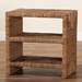 bali & pari Liza Bohemian Natural Seagrass End Table - LIZZA-Wooden-ET