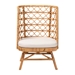 bali & pari Tania Bohemian Light Honey Rattan Accent Chair - TANIA-Light Color Rattan-CC