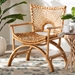 bali & pari Mamba Bohemian Natural Rattan Arm Chair - MAMBA-Rattan-CC