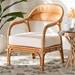 bali & pari Marisa Bohemian Light Honey Rattan Arm Chair - MARISA-Light Honey Rattan-CC