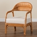 bali & pari Marisa Bohemian Light Honey Rattan Arm Chair - MARISA-Light Honey Rattan-CC