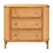 bali & pari Radenza Bohemian Light Honey Rattan 3-Drawer Storage Cabinet - RADENZA-Light Honey Rattan-Cabinet