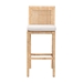 bali & pari Sofia Bohemian Natural Rattan Bar Stool - Sofia-Natural-BS