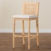 bali & pari Sofia Bohemian Natural Rattan Bar Stool - Sofia-Natural-BS