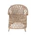 bali & pari Florence Bohemian Ivory Braided Rattan Arm Chair - Regal 1-Ivory Rattan-CC