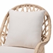 bali & pari Florence Bohemian Ivory Braided Rattan Arm Chair - Regal 1-Ivory Rattan-CC