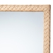 bali & pari Lanica Japandi Sun Bleached Rattan Wall Mirror - Braided Sun Bleached Ivory-Wood/Rattan-Mirror